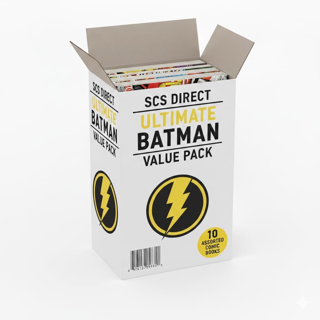 DC Batman Ultimate Comic Book Value Gift Set Pack- 10 Different Bat man Only Comics -Teen/Adult Friendly w No Dupes, Inappropriate Content or Fillers - Birthday or Anytime Gift for Dark Knight Fans