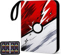 Kidnobia 4-Pocket Trading Card Binder with Zipper Gift Box