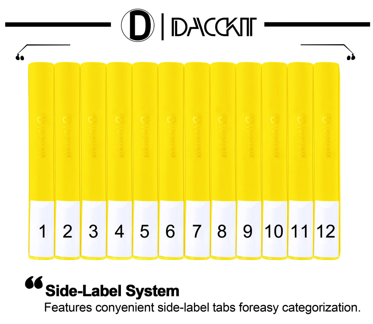 D DACCKIT 3600 Pockets Card Binder，Premium Large 36-Pocke Ringless Trading Card Album - Side Loading UltraSonic-363600 Tech Zip Binder for TCG（Classic Black）