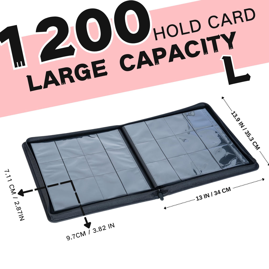 2000 Pockets Trading Card Binder (BLACK)