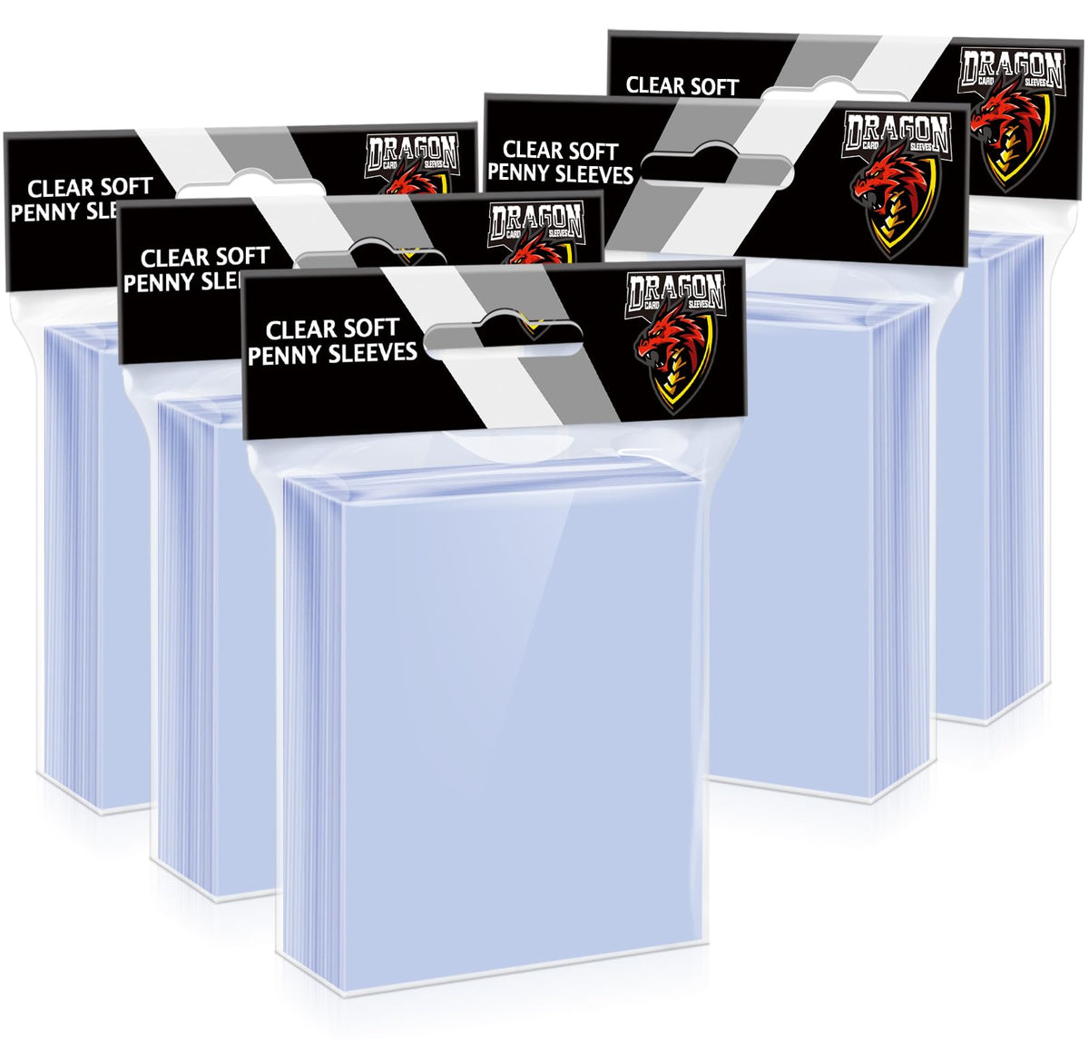 1000 Counts Card Sleeves Top Loaders for Trading Cards, Penny Soft Sleeves Baseball Card Sleeves Protectors Fit for Sports Cards, Football, Game Card