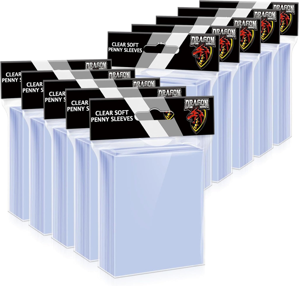 1000 Counts Card Sleeves Top Loaders for Trading Cards, Penny Soft Sleeves Baseball Card Sleeves Protectors Fit for Sports Cards, Football, Game Card