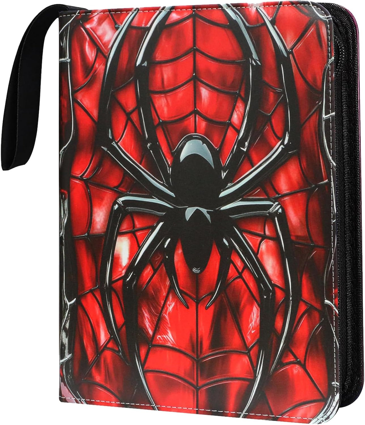 9 Pocket Zipper Trading Card Binder, PU Material Holds 1080 Cards