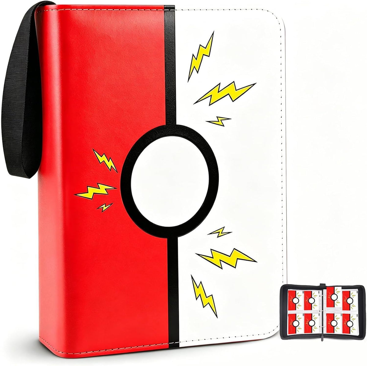 Collectible Trading Card Albums, 400 Card Holders with 50 Removable Sleeves, Portable 4 Pockets Collectible Trading Card Binder, PU Card Collection Binder for MTG, TCG, Sport Card, Game Cards