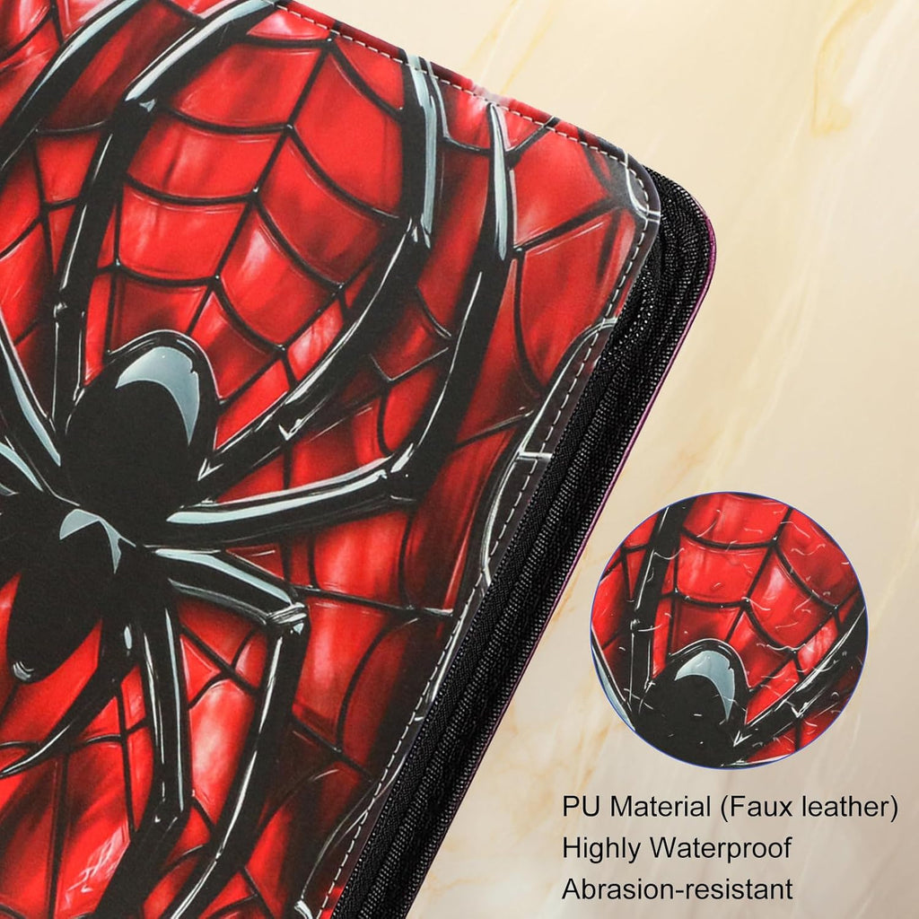 9 Pocket Zipper Trading Card Binder, PU Material Holds 1080 Cards