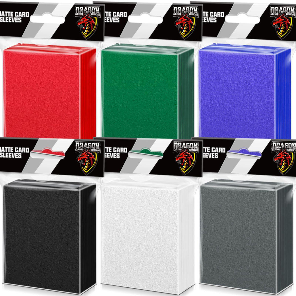 1000Pcs Black Card Sleeves for Trading Cards, Matte MTG Card Sleeves