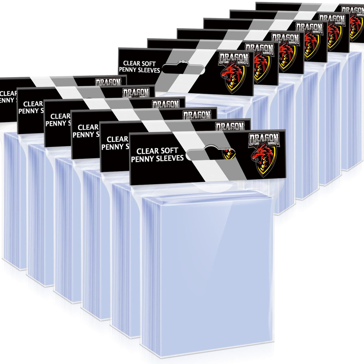 1000 Counts Card Sleeves Top Loaders for Trading Cards, Penny Soft Sleeves Baseball Card Sleeves Protectors Fit for Sports Cards, Football, Game Card