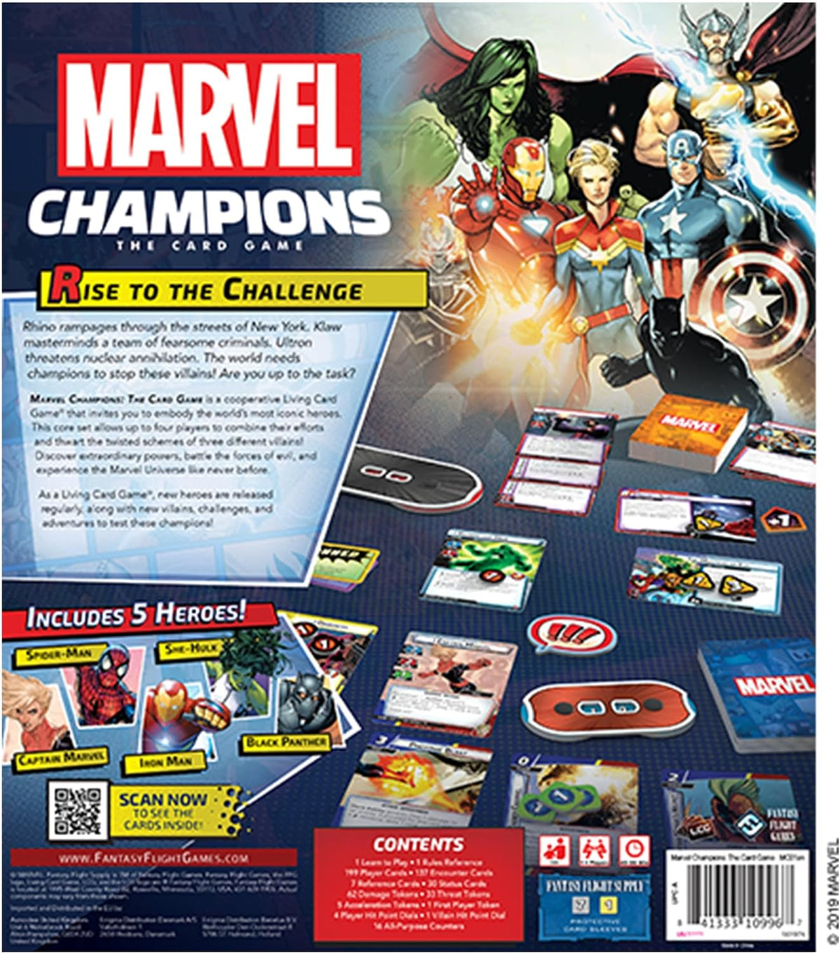 Asmodee Marvel Champions The Card Game (Core Set) - Cooperative Superhero Strategy Game for Kids and Adults, Ages 14+, 1-4 Players, 45-90 Minute Playtime