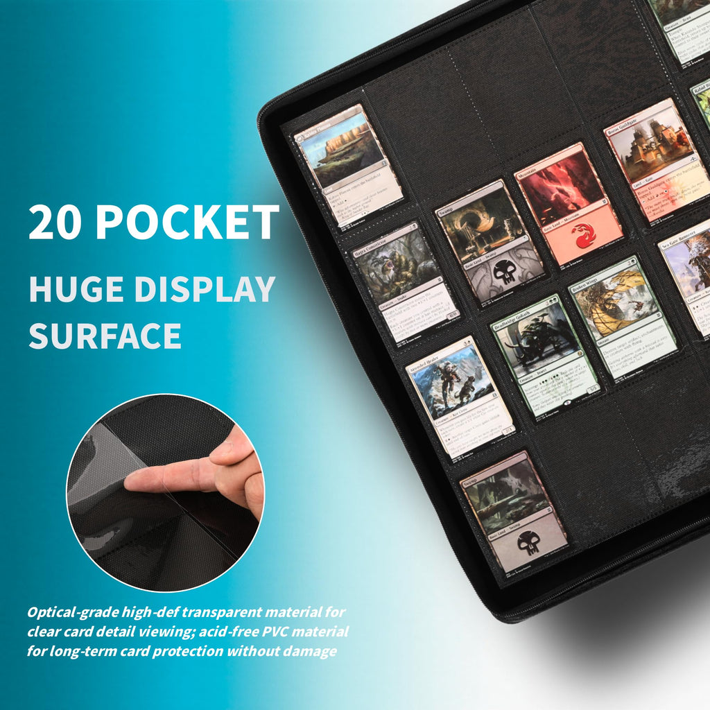2000 Pockets Trading Card Binder (BLACK)