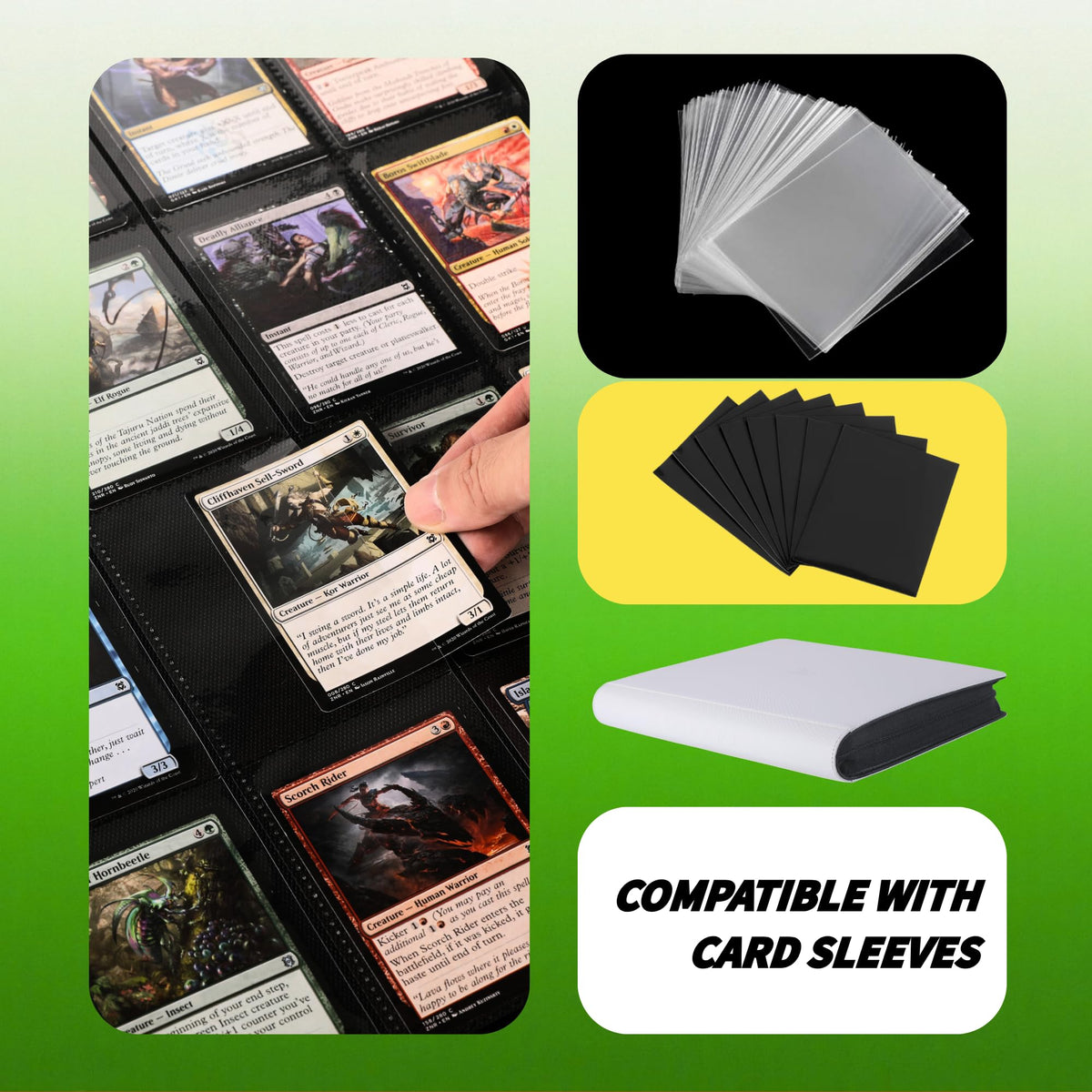 2000 Pockets Trading Card Binder (BLACK)