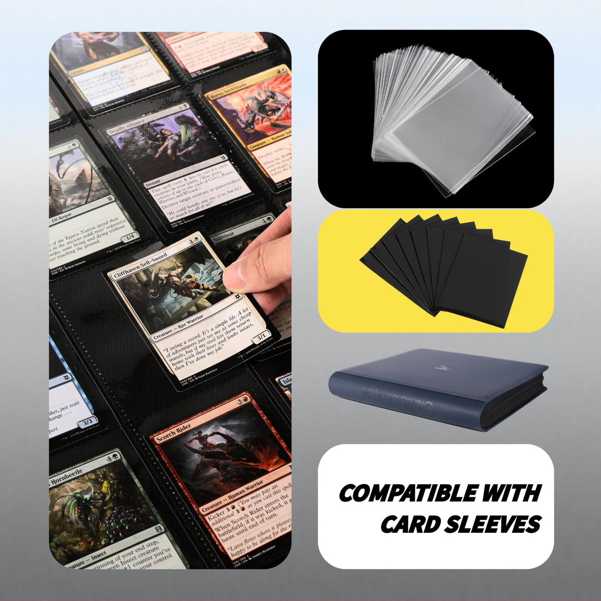 2000 Pockets Trading Card Binder (BLACK)