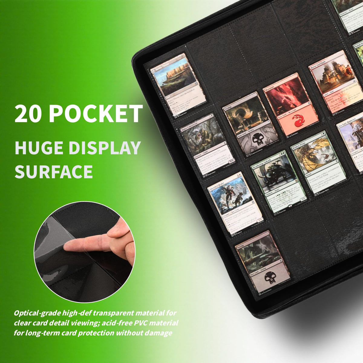 2000 Pockets Trading Card Binder (BLACK)