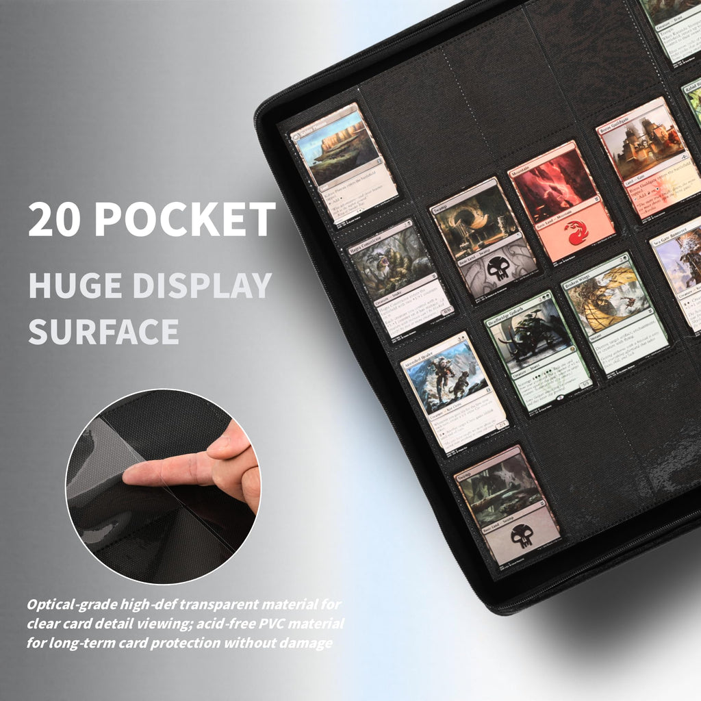 2000 Pockets Trading Card Binder (BLACK)