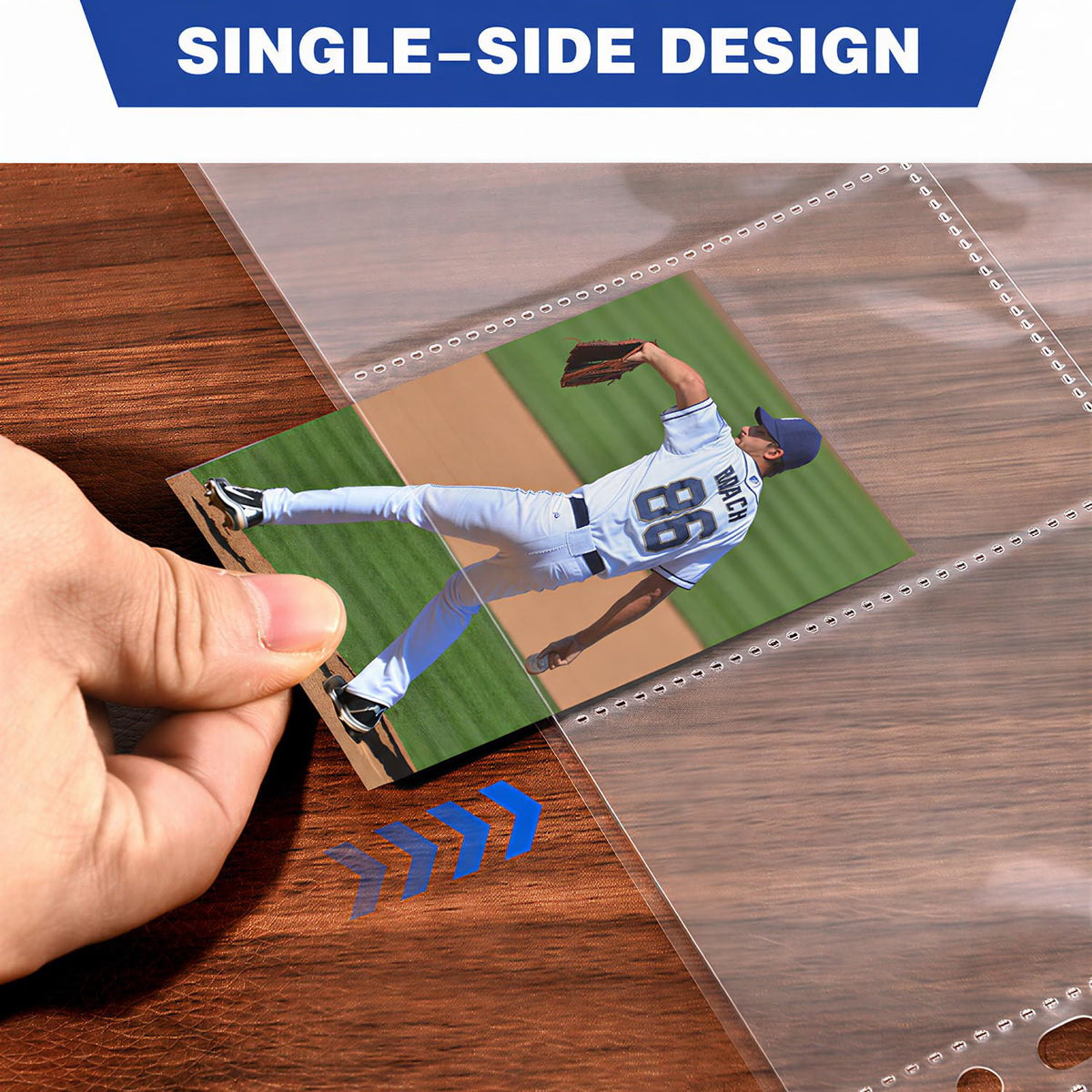 200 Pack 9 Pocket Card Sleeves Binder Sheets, Holds 3600 Cards