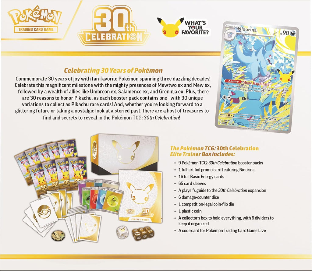 Pokémon TCG: 30th Celebration Elite Trainer Box