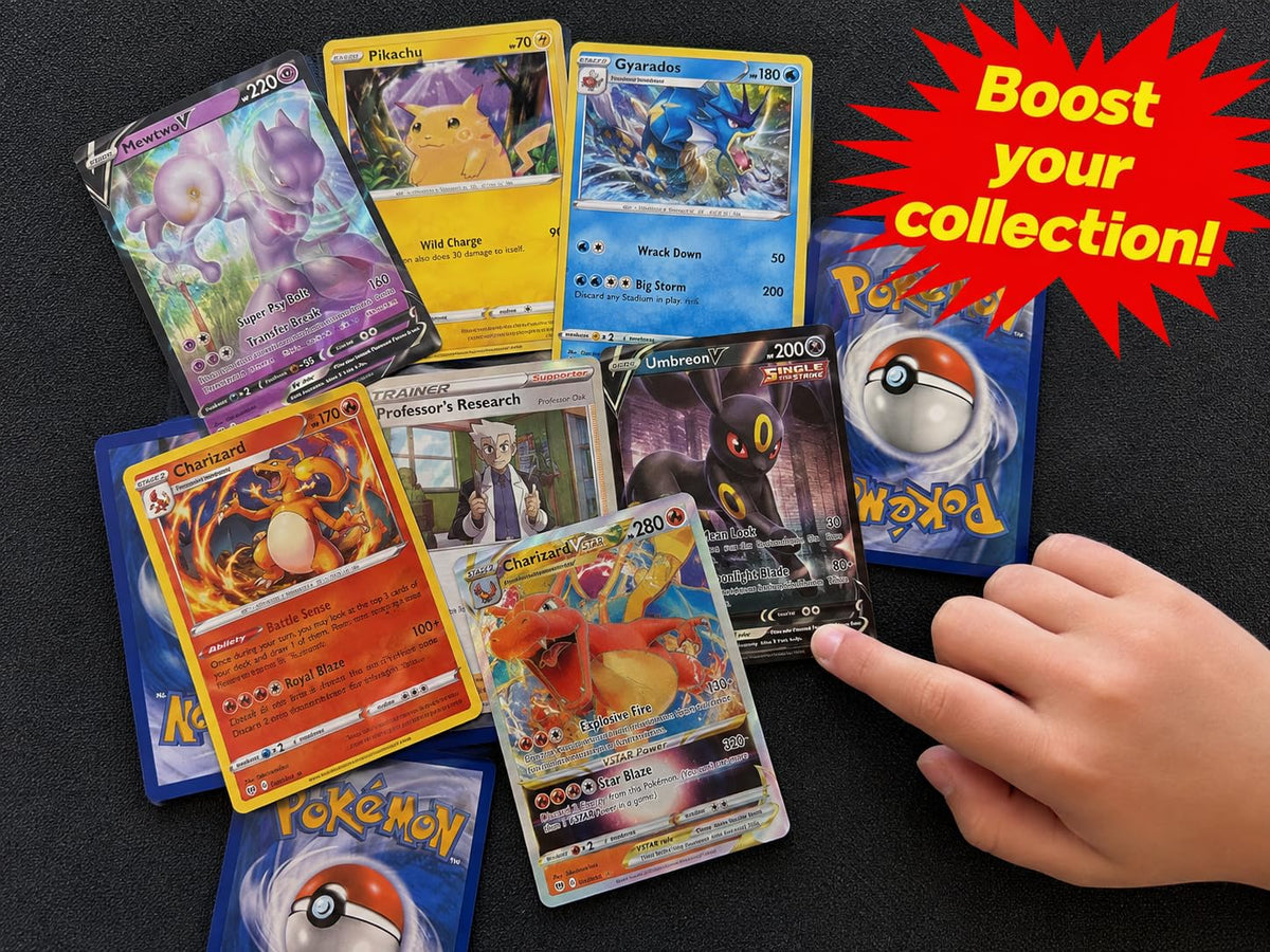 50+ Official Pokemon Cards Collection with 5 Foils in Any Combination and at Least 1 Rarity, GX, EX, FA, Tag Team, Or Secret Rare