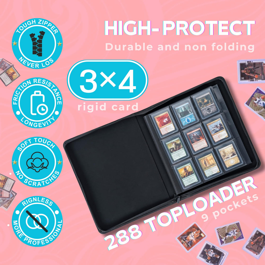 2000 Pockets Trading Card Binder (BLACK)