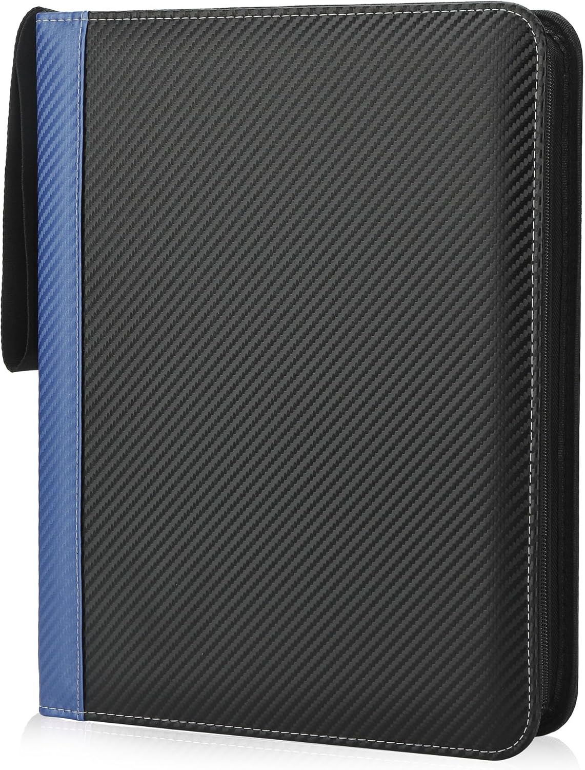 9 Pockets Trading Card Binder with Sleeves Card Organizer, 900 Double Sided Pocket PU Card Collection Binder, Baseball Binder,for Sports Card, MTG, TCG Yugioh Card (Blue)