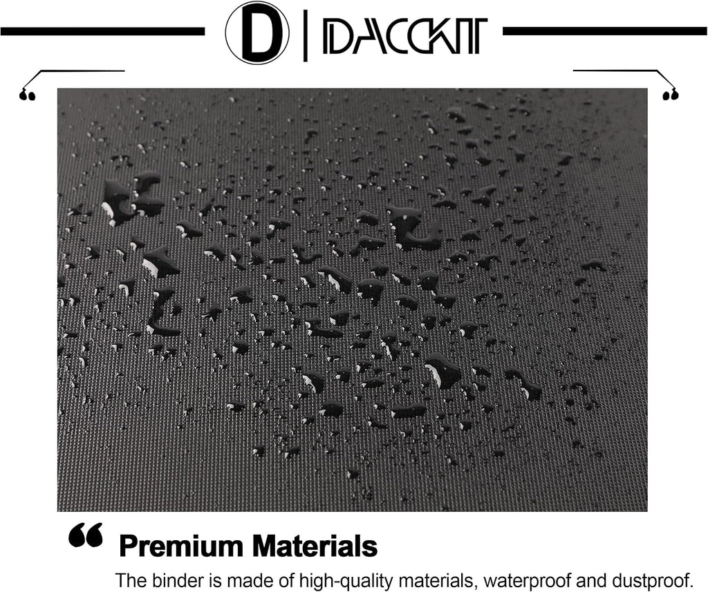 D DACCKIT 3600 Pockets Card Binder，Premium Large 36-Pocke Ringless Trading Card Album - Side Loading UltraSonic-363600 Tech Zip Binder for TCG（Classic Black）