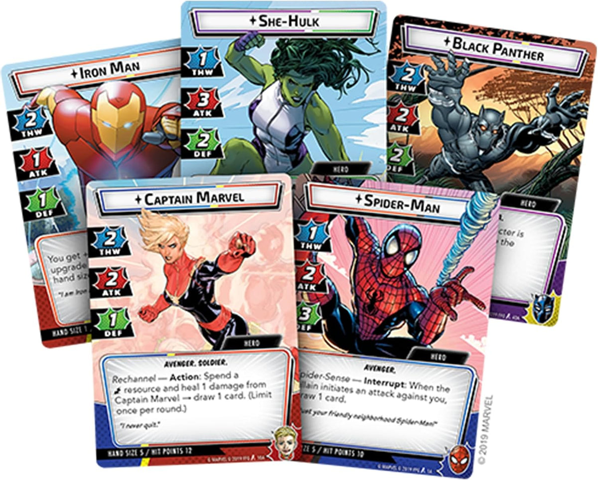 Asmodee Marvel Champions The Card Game (Core Set) - Cooperative Superhero Strategy Game for Kids and Adults, Ages 14+, 1-4 Players, 45-90 Minute Playtime