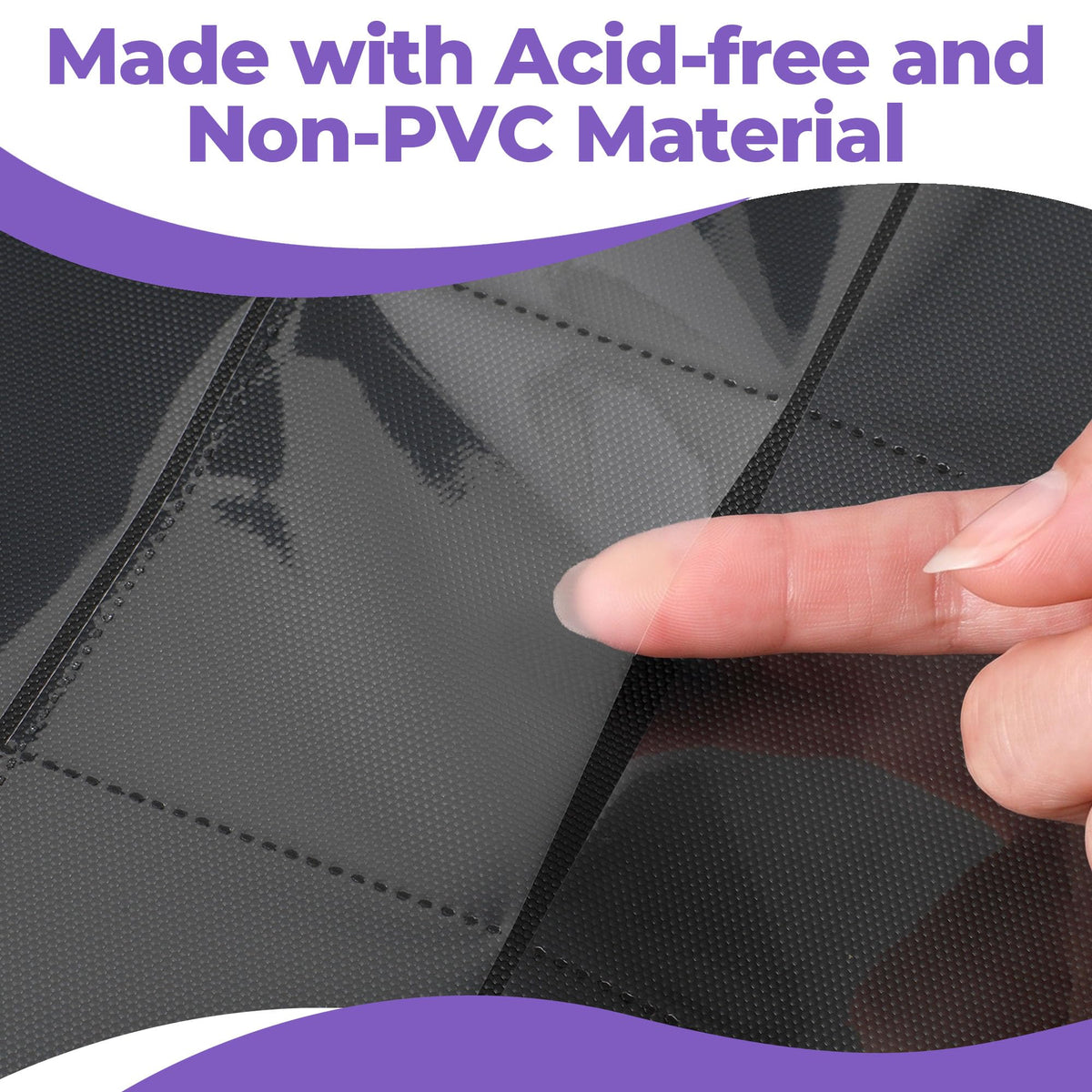 Card Binder 2 Pack, Holds 540 Cards for Each, 500 Card Sleeves INCLUDED
