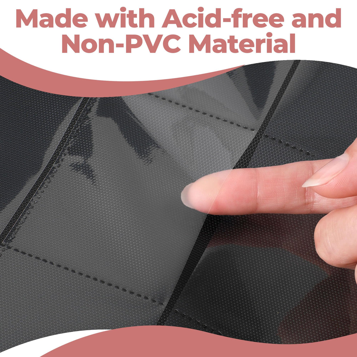 Card Binder 2 Pack, Holds 540 Cards for Each, 500 Card Sleeves INCLUDED