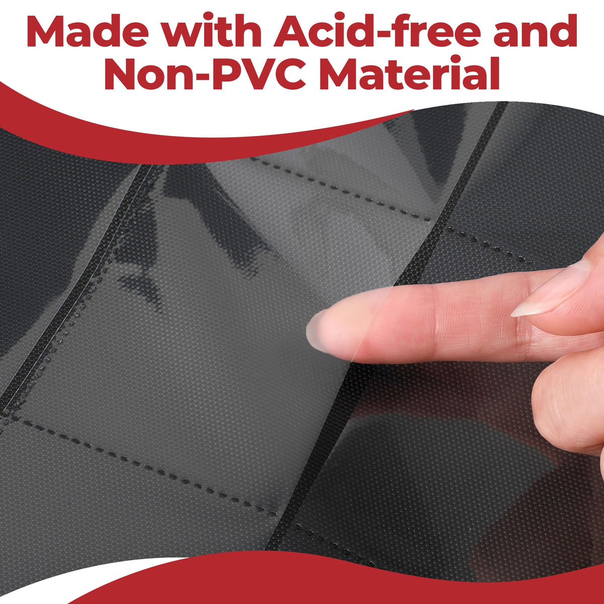 Card Binder 2 Pack, Holds 540 Cards for Each, 500 Card Sleeves INCLUDED