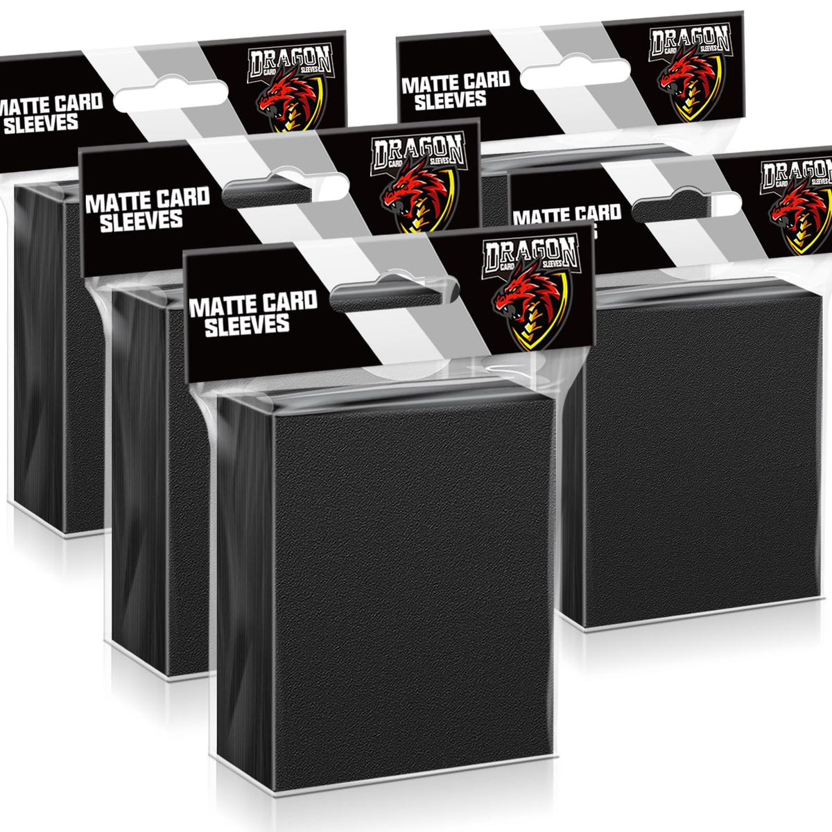 1000Pcs Black Card Sleeves for Trading Cards, Matte MTG Card Sleeves