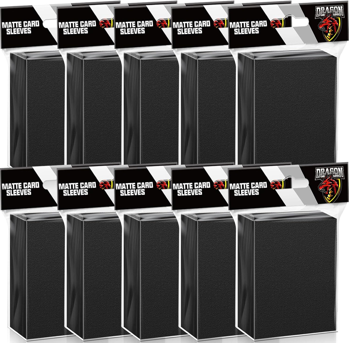 1000Pcs Black Card Sleeves for Trading Cards, Matte MTG Card Sleeves