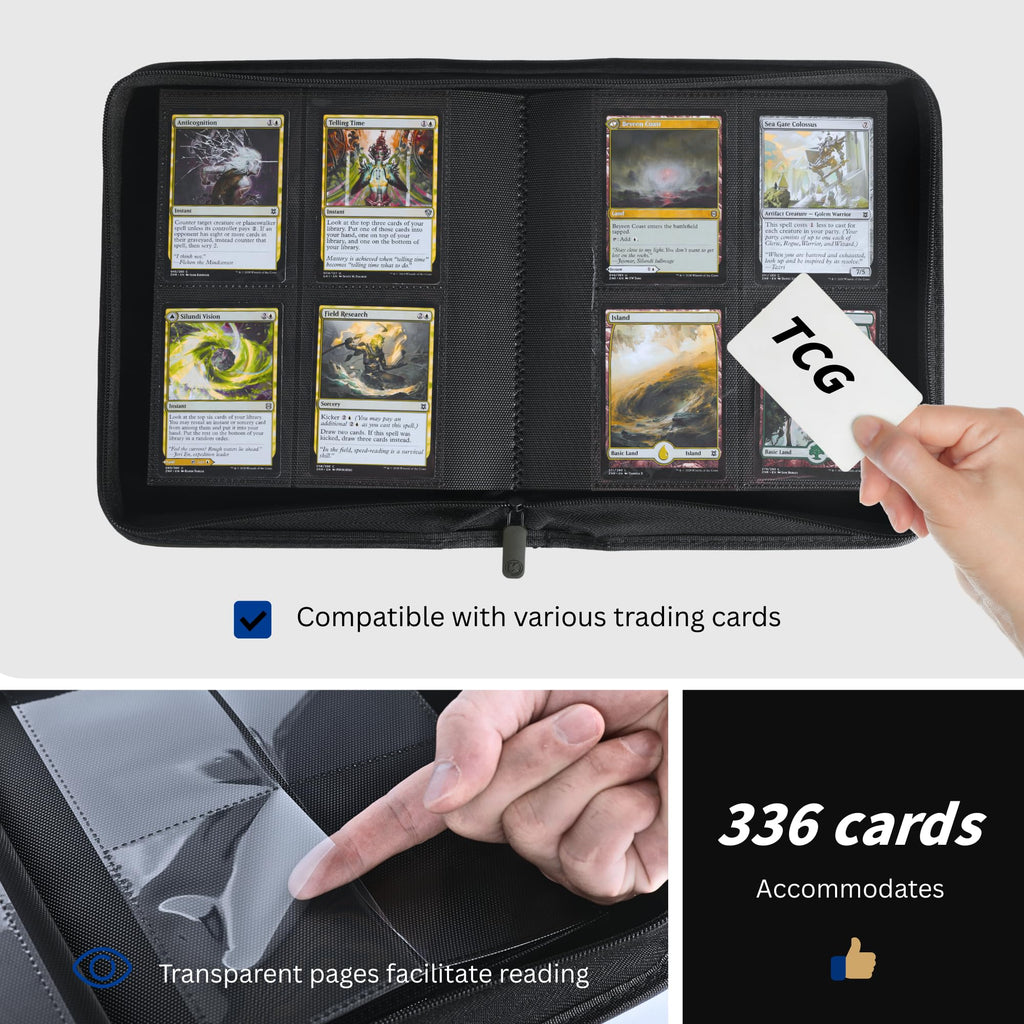 2000 Pockets Trading Card Binder (BLACK)