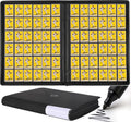 D DACCKIT 3600 Pockets Card Binder，Premium Large 36-Pocke Ringless Trading Card Album - Side Loading UltraSonic-363600 Tech Zip Binder for TCG（Classic Black）