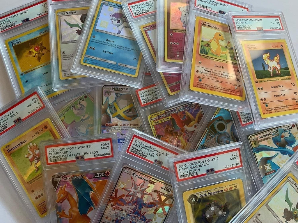 One Random PSA Graded and Authenticated Encased Pokemon Card (Perfect for Display)