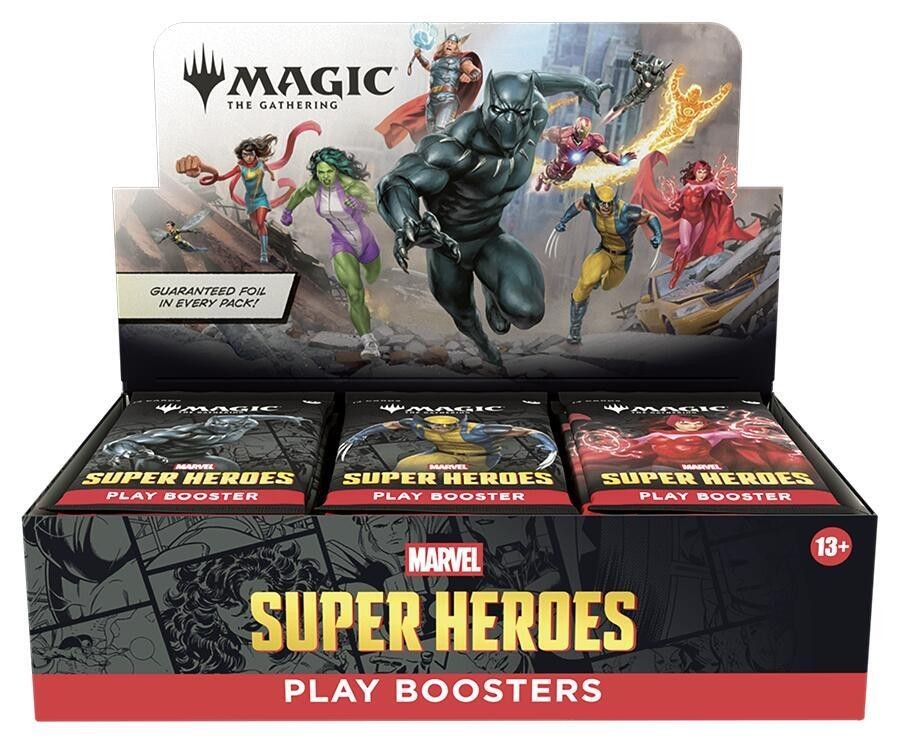 Sealed Marvel Super Heroes Play Booster Box Magic MTG -Kid Icarus-